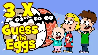 ♪♪ Guess The Eggs | Children's Song Guessing Game - Quiz Song | Hooray Kids Songs & Nursery Rhymes