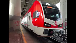 Caltrain KISS trains test running in San Francisco!