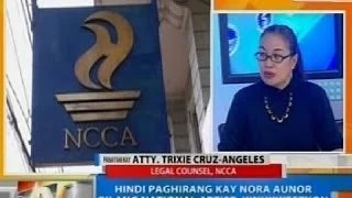 NTG: Hindi paghirang kay Nora Aunor bilang national artist, kinukwestyon