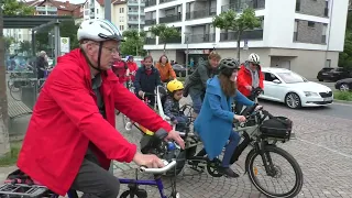 2024-06-02 Egelsbach, Langen, Dreieich: Omas gegen Rechts, Impressionen Fahrraddemo