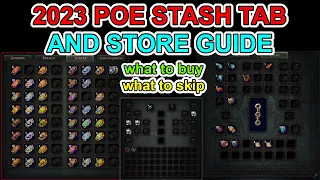 2023 Guide to Stash Tabs & the In-Game Store - Path of Exile POE