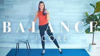 Standing Exercises for Balance, Core & Toning // Senior & Beginner Workout At Home