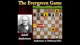 Most Beautiful Chess Game "The Evergreen Game" | Anderssen vs Dufresne 1852