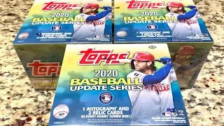 TRIPLE BOX WAR WITH 2020 TOPPS UPDATE!  (2020 SATURDAY SHOWDOWN)