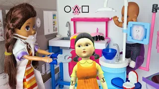 THE DOLL FROM THE SQUID GAME GOT TO THE DENTIST) Katya and Max are a funny family🤣 funny Darinelka