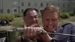 Dolph Lundgren tribute "Bridge of Dragons"(1999) Martial Arts Fight Scene Archives Cary Tagawa