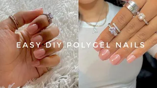 EASY DIY SHORT POLYGEL NAILS | NAIL TUTORIALS FOR BEGINNERS | #STORYTIME #POLYGEL