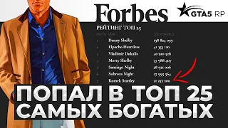 ПОПАЛ В FORBES! ТОП 25 САМЫХ БОГАТЫХ ИГРОКОВ, КАК ПОПАСТЬ В FORBES в GTA 5 RP