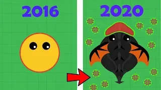 EVOLUTION of Mope.io 2016-2020 (All Updates)