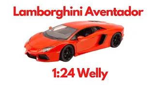 Review Lamborghini Aventador LP700-4 (2011) 1:24 Welly diecast modelcar