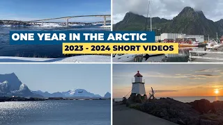 One year of short videos from my area 2023-2024 - Salten, Bodø, Fauske, Harstad, Lofoten++