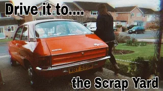 Ausitn Allegro - Drive out - Dash cam and Back Seat action . Drive to Scrap Yard .