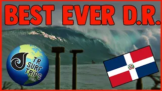 HISTORIC SWELL BIGGEST AND BEST DOMINICAN REPUBLIC EVER! ALL TIME CLASSIC PERFECT BIG WAVES SURFING