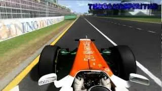 rFactor F1 2012 Nico Hülkenberg Onboard Albert Park Melbourne Australian Grand Prix 1080p