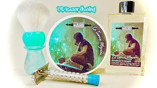 Phoenix Shaving La Tierra Mojada, 316L DOC~Yaqi Caravel Brush~Wizamet DE Blade.