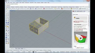 Rhino 3D 강좌 - 114. Edge Tools - Join 2 Naked Edges