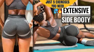 THE ONLY 5 SIDE BUTT EXERCISES YOU NEED For Fuller Hips In 10 Min | No Equipments