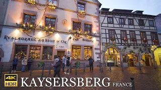 KAYSERSBERG 🇫🇷 🎄Christmas Evening Walk Tour ( marché de noël  ) Alsace France 4K 50p HDR