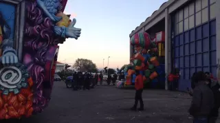 Carnevale di Acireale 2015 - Preparativi per la prima sfilata