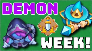 FINALLY DEMON HUNTER WEEK!! PLAY HER NOW! | In Rush Royale!