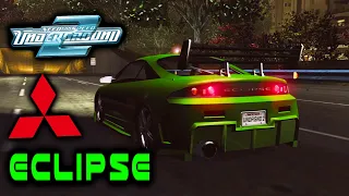 Fastest Drag Tune for Mitsubishi Eclipse 2.0L I4 in Need For Speed Underground 2