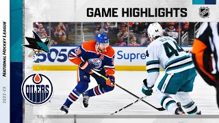 Sharks @ Oilers 3/20 | NHL Highlights 2023