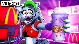 Roxanne Wolf TRIES The GRIMACE SHAKE in VRCHAT