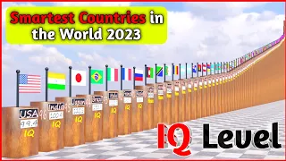 SMARTEST Countries in the World 2023 | IQ Level Comparison