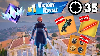 High Elimination Solo Win Gameplay (Fortnite Chapter 5 Season 2 Zero Builds Ranked)