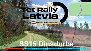 WRC Tet Rally Latvia 2024 SS15 Dinsdurbe recce onboard