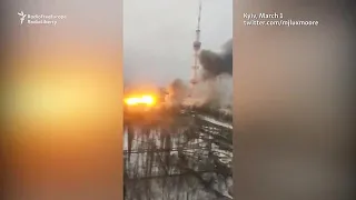 Kyiv TV Tower Hit By Deadly Russian Airstrike