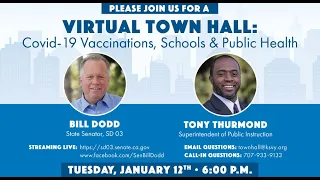 Sen. Dodd Virtual Town Hall: COVID-19 Vaccinations, Schools & Public Health