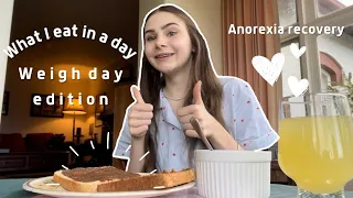 What I eat in a day- weigh day | Anorexia recovery | Veronica Wright