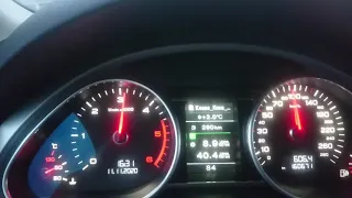 0-100 км/ч. Audi Q7 3.0 TDI. 2012 год.