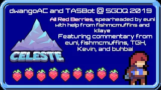 Celeste All Red Berries, but faster than you've ever seen it (TASBot SGDQ 2019 TAS block)