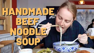 Handmade Beef Noodle Soup at Nuodle in Redmond, Washington (Lanzhou Noodles)