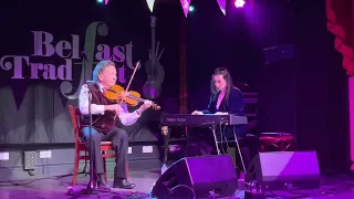 Frankie Gavin and Catherine McHugh at the Empire during Belfast Tradfest 26 February 2023.