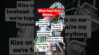 What Each Kiss Means.. #facts #love #kiss #love #viralshorts #collide #music #explore #like #fypシ