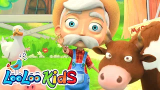 👨🏻‍🌾 Old MacDonald Had A Farm 🚜 THE BEST Song for Children | LooLoo Kids