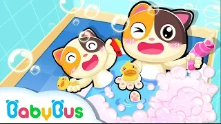 Baby Kitten's Bath Time | Bath Song | Nursery Rhymes | Toddler Songs | Kids Cartoon | BabyBus