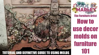 Cómo usar moldes de decoración en muebles 101