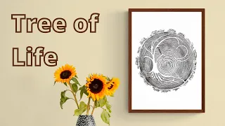 Tree of Life Tree ring print