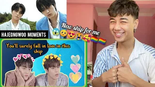 Hajeongwoo moments that will make you blush | Haruto & Jeongwoo | REACTION | Treasure Ships