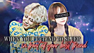 Jimin ONESHOT ‘When you pretend to sleep in front of your best friend’