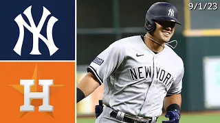 New York Yankees @ Houston Astros | Game Highlights | 9/1/23