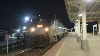 Short Amtrak Train 19 Arriving at Greensboro