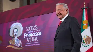 Tramo 1 del Tren Maya registra 81 por ciento de vía terminada. Conferencia presidente AMLO