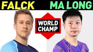 MA LONG - FALCK MATTIAS - лучшие моменты матча, финал