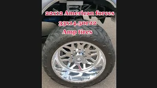 22x12 on 33x14.50r22 America force wheels with AMP tires