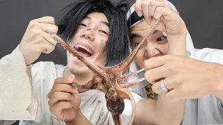 Mukbang OctopusNoodles 낙지라면 먹방 BABU 바부